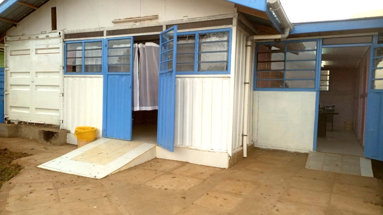 Structure of Kajiado GBURC located at Kajiado County Referral Hospital.